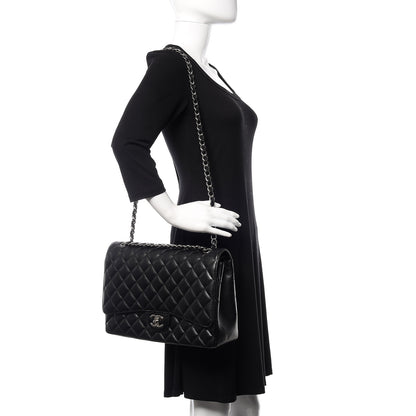 Chanel Caviar Quilted Maxi Double Flap Black 2 of 12
