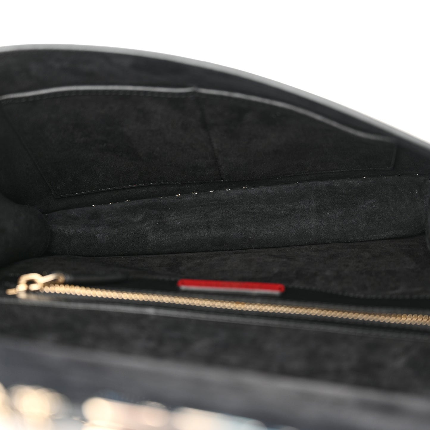 Vitello Groumette Small Rockstud Demilune Shoulder Bag