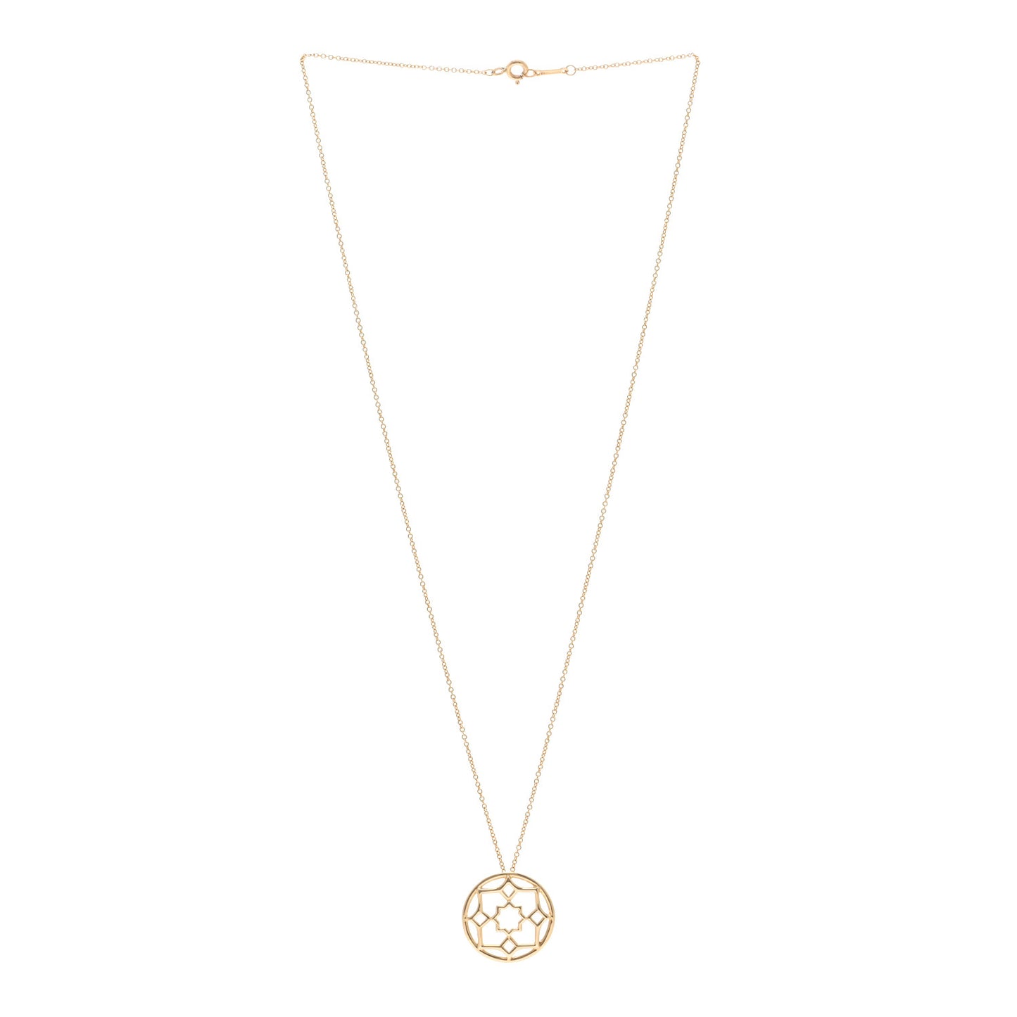 18K Yellow Gold Paloma Picasso Marrakesh Round Pendant Necklace