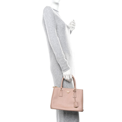 Prada Saffiano Lux Small Galleria Double Zip Tote Cipria 3 of 12