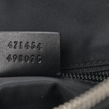Gucci GG Supreme Monogram Web Messenger Bag Black 6 of 9