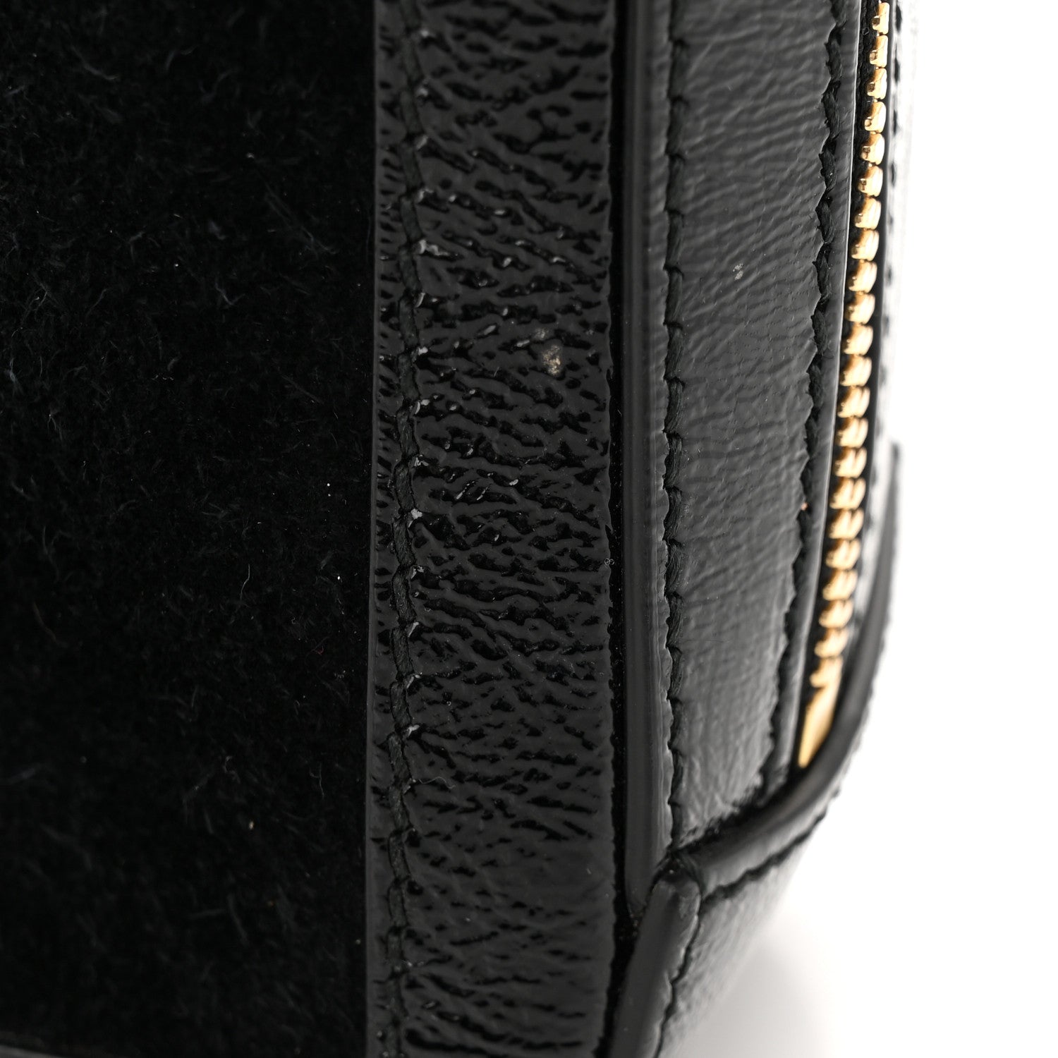 Gucci Suede Patent Web Small Ophidia Top Handle Shoulder Bag Black 11 of 11