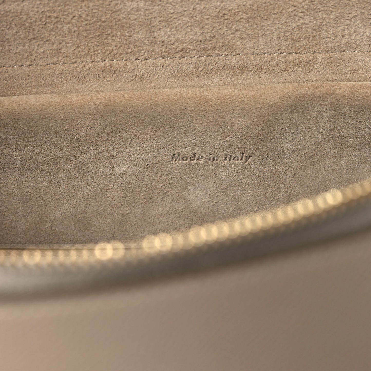 Grained Calfskin Mini Belt Bag Light Taupe