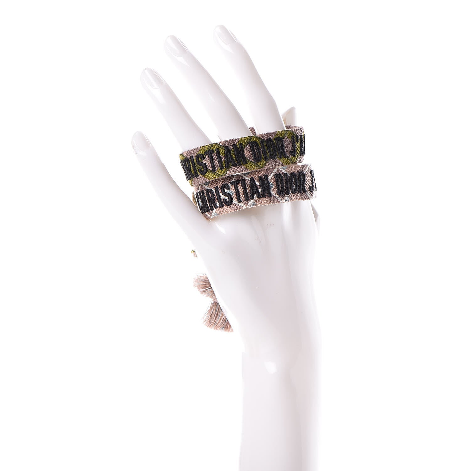 Christian Dior Woven Cotton J'Adior Friendship Bracelet Set 2 of 6