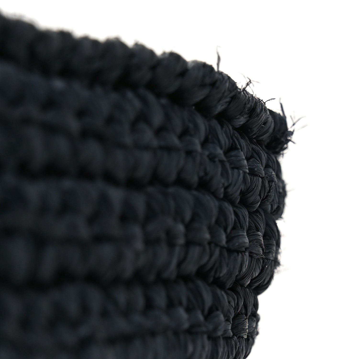 Chanel Straw Raffia Tote Black 10 of 10