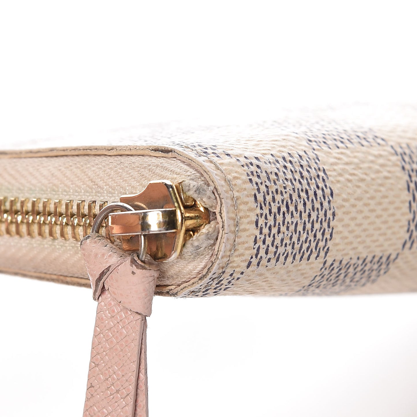 Damier Azur Clemence Wallet Rose Ballerine