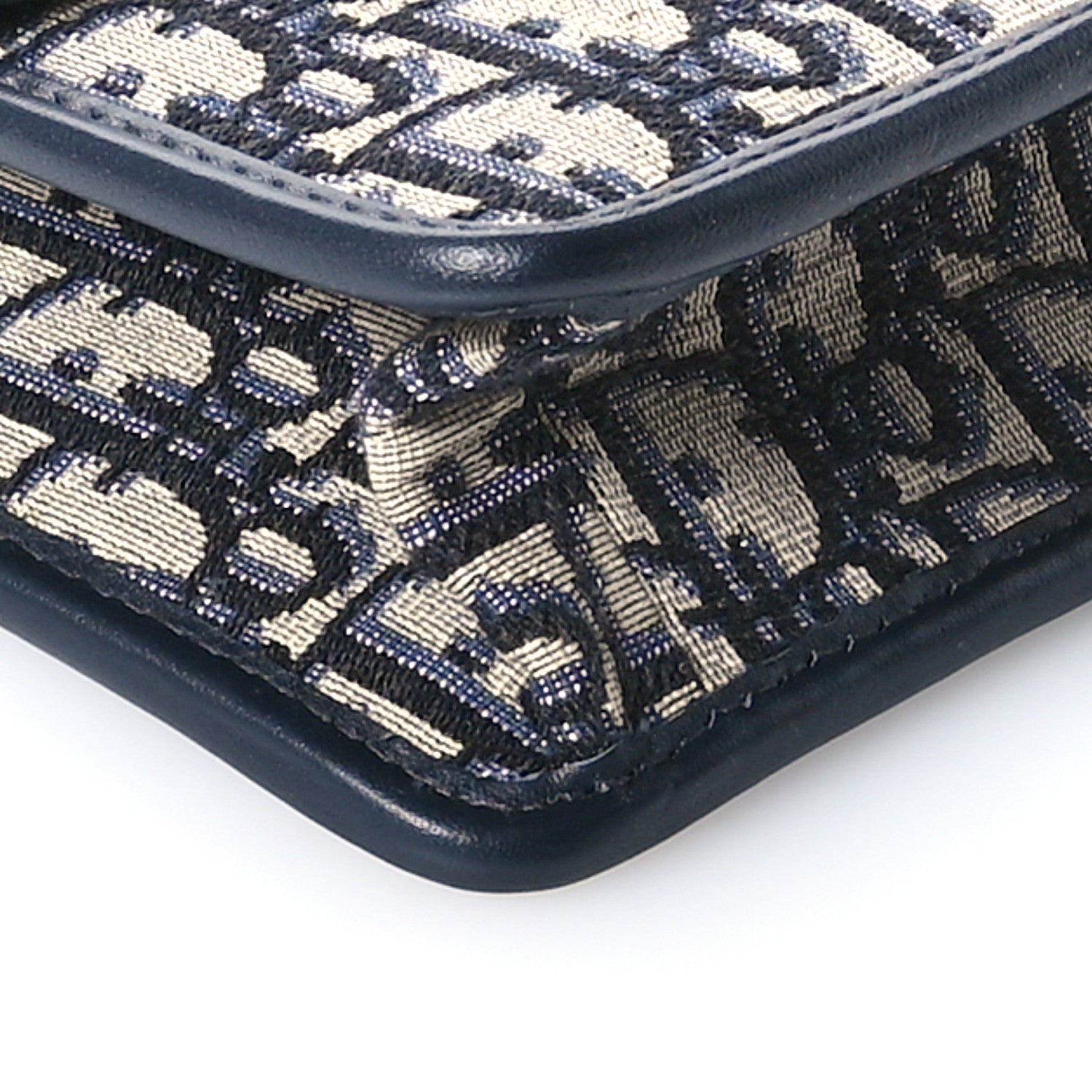 Christian Dior Oblique 30 Montaigne Flap Bag Blue 9 of 10