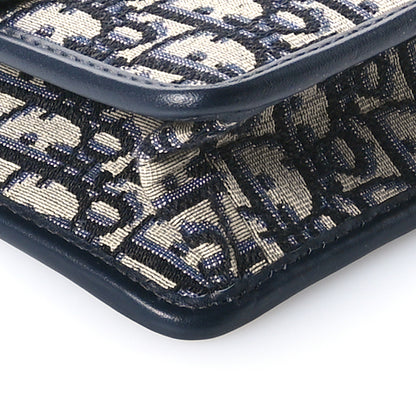 Christian Dior Oblique 30 Montaigne Flap Bag Blue 9 of 10