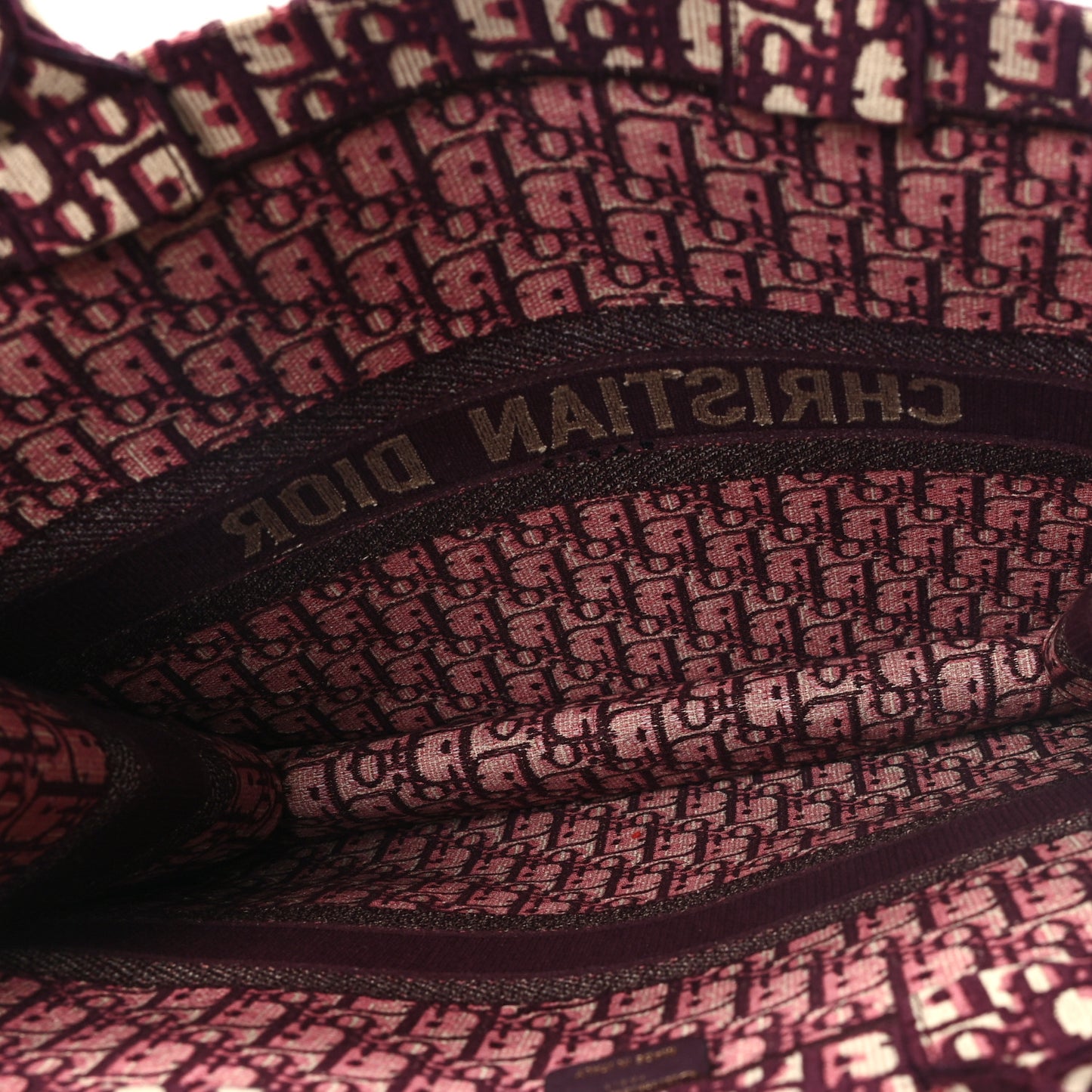 Oblique Large Book Tote Burgundy Multicolor Burgundy Multicolor