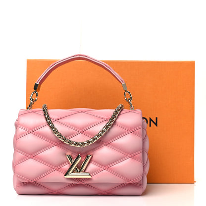Louis Vuitton Lambskin Malletage Top Handle GO-14 MM Rosabella 11 of 11