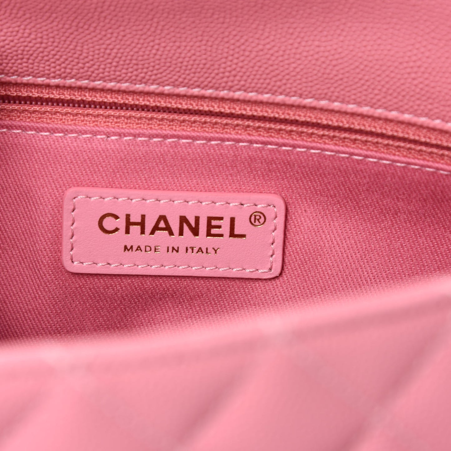 Caviar Quilted Small Coco Handle Flap Pink