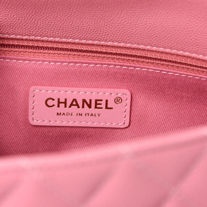 Chanel Caviar Quilted Small Coco Handle Flap Pink 7 of 10