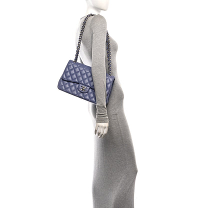 Chanel Lambskin Quilted Jumbo Double Flap Light Purple 2 of 10