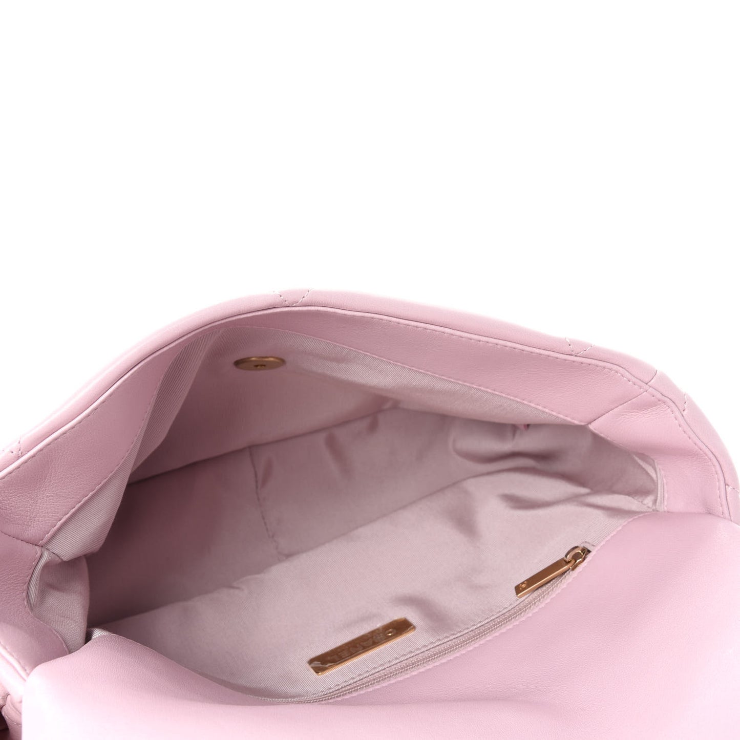 Lambskin Quilted Large Chanel 19 Flap Light Pink