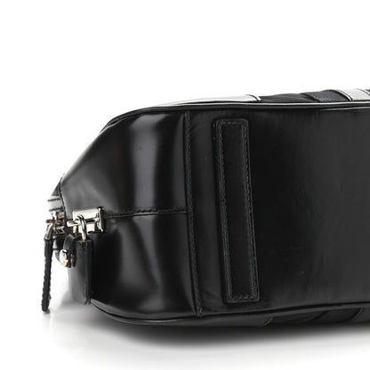 Prada Tessuto Nylon Box Calf Bowling Bag Black 10 of 14