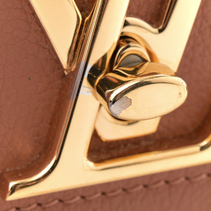 Louis Vuitton Grained Calfskin Lockme Tender Chataigne Brown 10 of 10