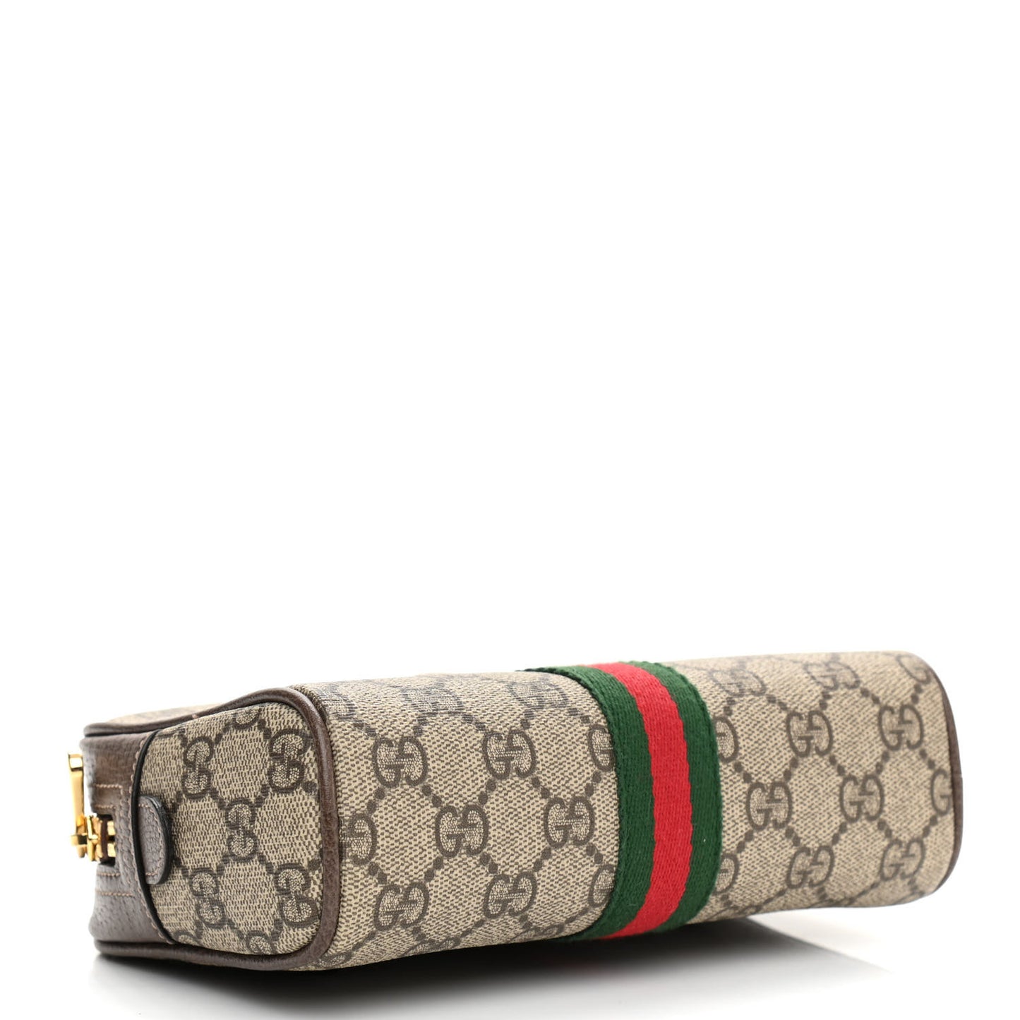 GG Supreme Monogram Web Small Ophidia Belt Bag 85 34 Dark Brown