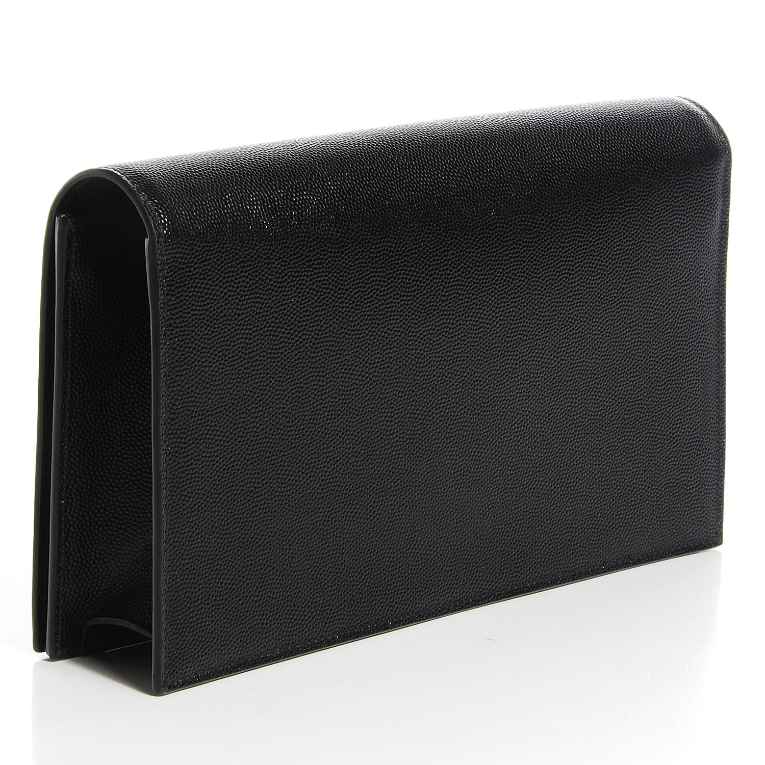 Saint Laurent Grain De Poudre Classic Monogram Clutch Nero Black 3 of 8