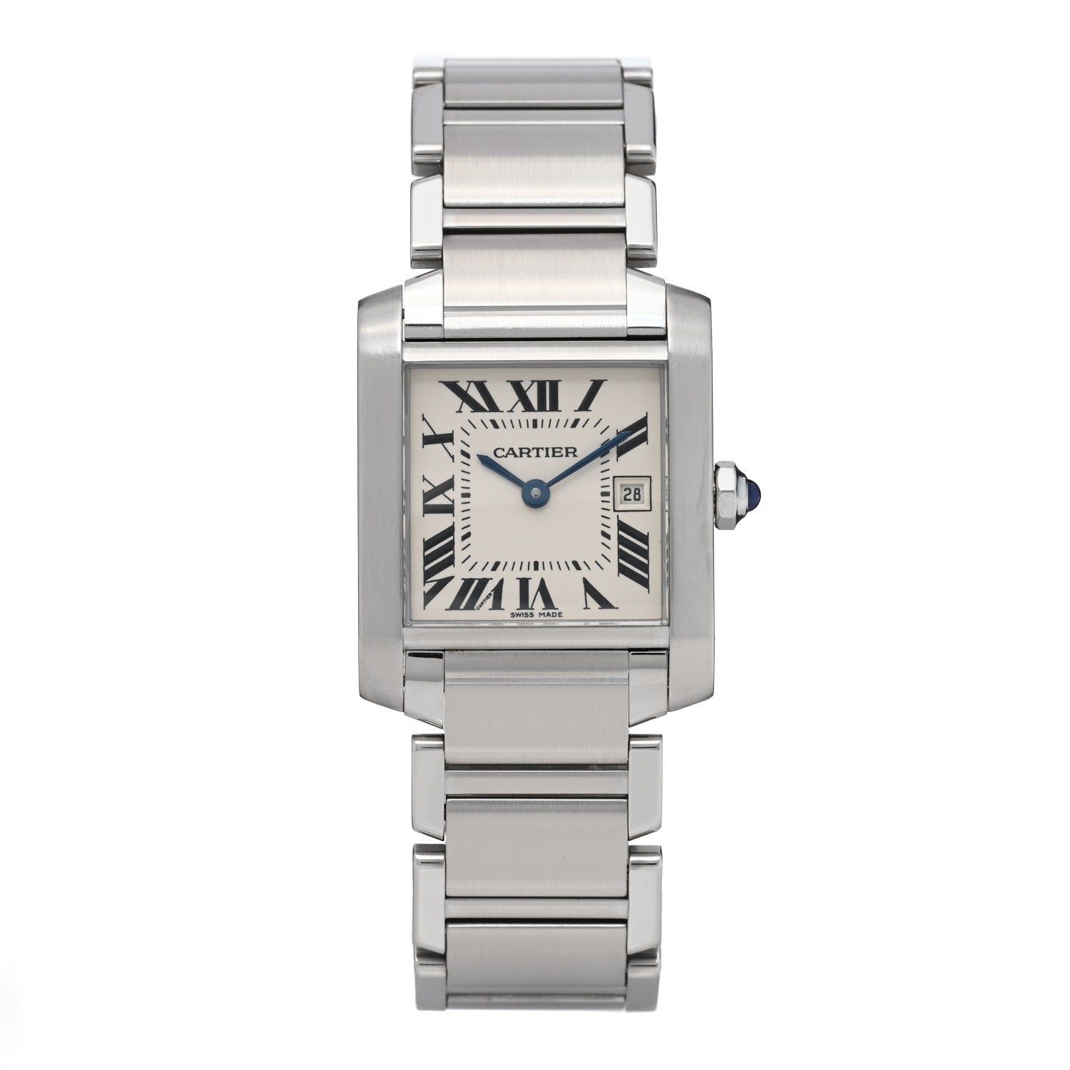 Cartier Stainless Steel 25mm Tank Francaise Quartz Watch 1 of 4