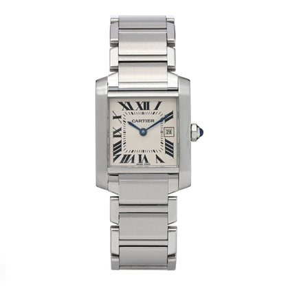 Cartier Stainless Steel 25mm Tank Francaise Quartz Watch 1 of 4
