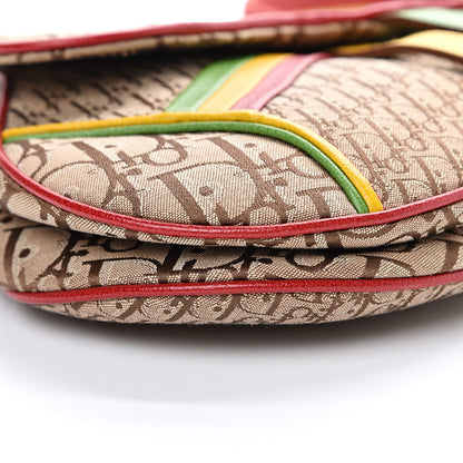 Christian Dior Monogram Rasta Saddle Bag Beige 8 of 10