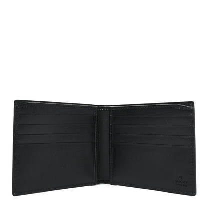 Gucci Plutone Calfskin Logo Bi-Fold Wallet Black 5 of 7
