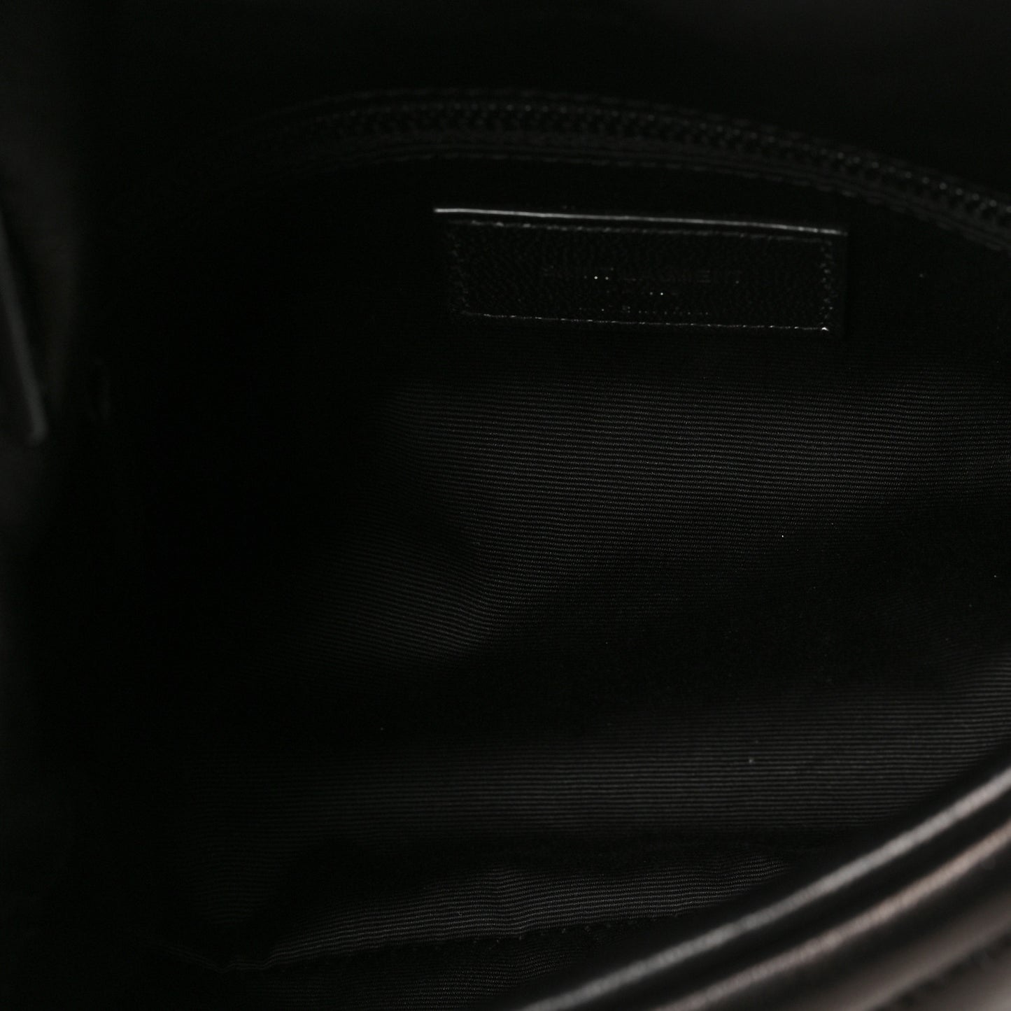 Calfskin Quilted Toy Loulou Puffer Monogram Monochrome Chain Satchel Black