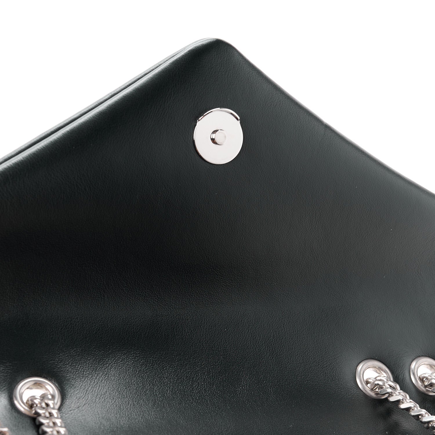 Saint Laurent Calfskin Y Quilted Monogram Small Loulou Chain Satchel Black 12 of 15