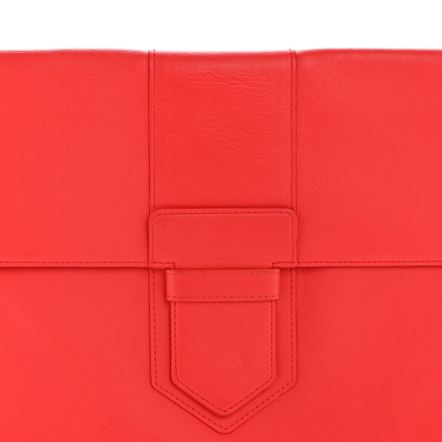 Taurillon Crispe Presse A5 Pouch Red