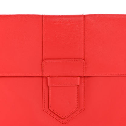 Delvaux Taurillon Crispe Presse A5 Pouch Red 7 of 12