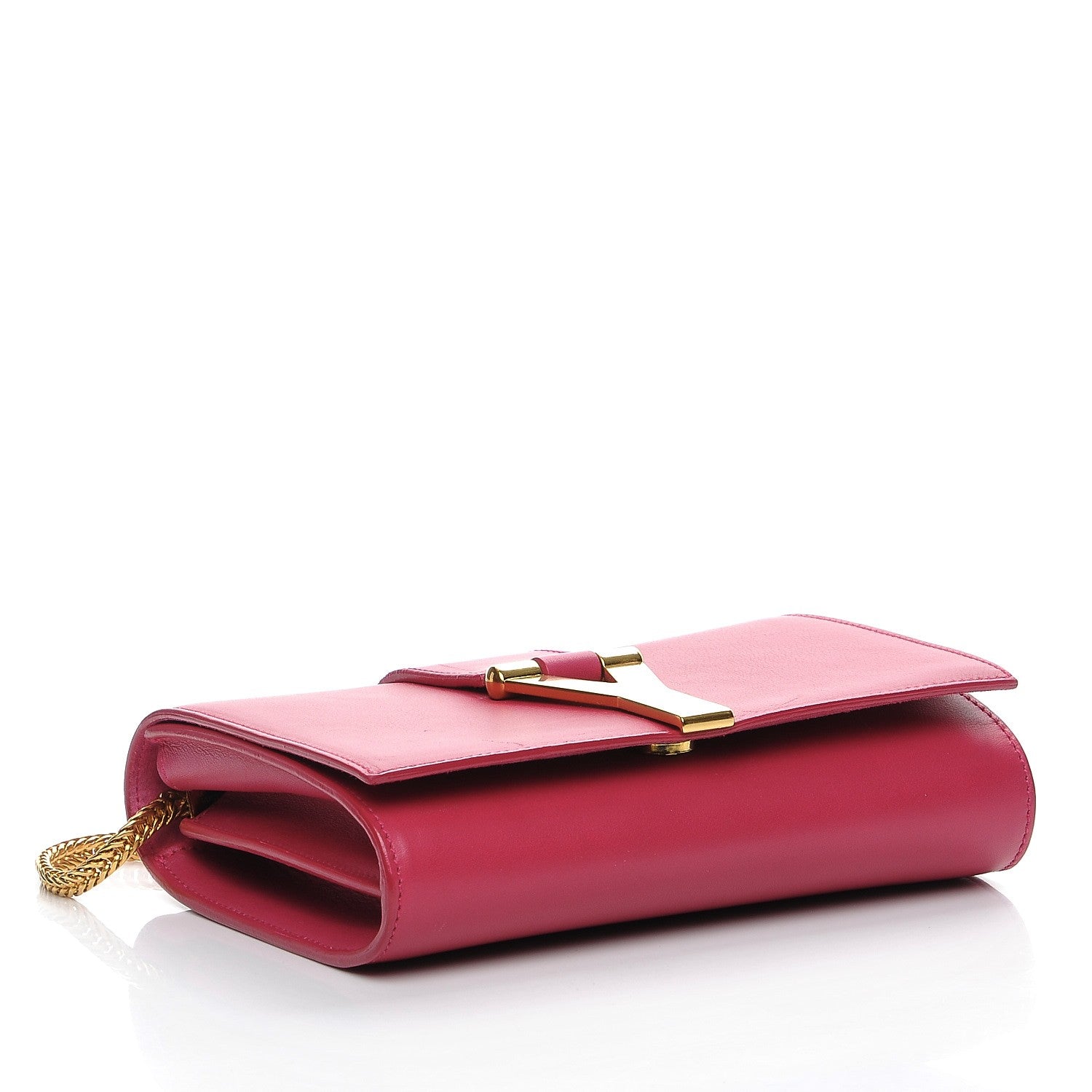 Saint Laurent Calfskin Small Classic Y Satchel Fuchsia 4 of 7