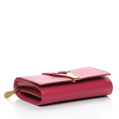 Saint Laurent Calfskin Small Classic Y Satchel Fuchsia 4 of 7