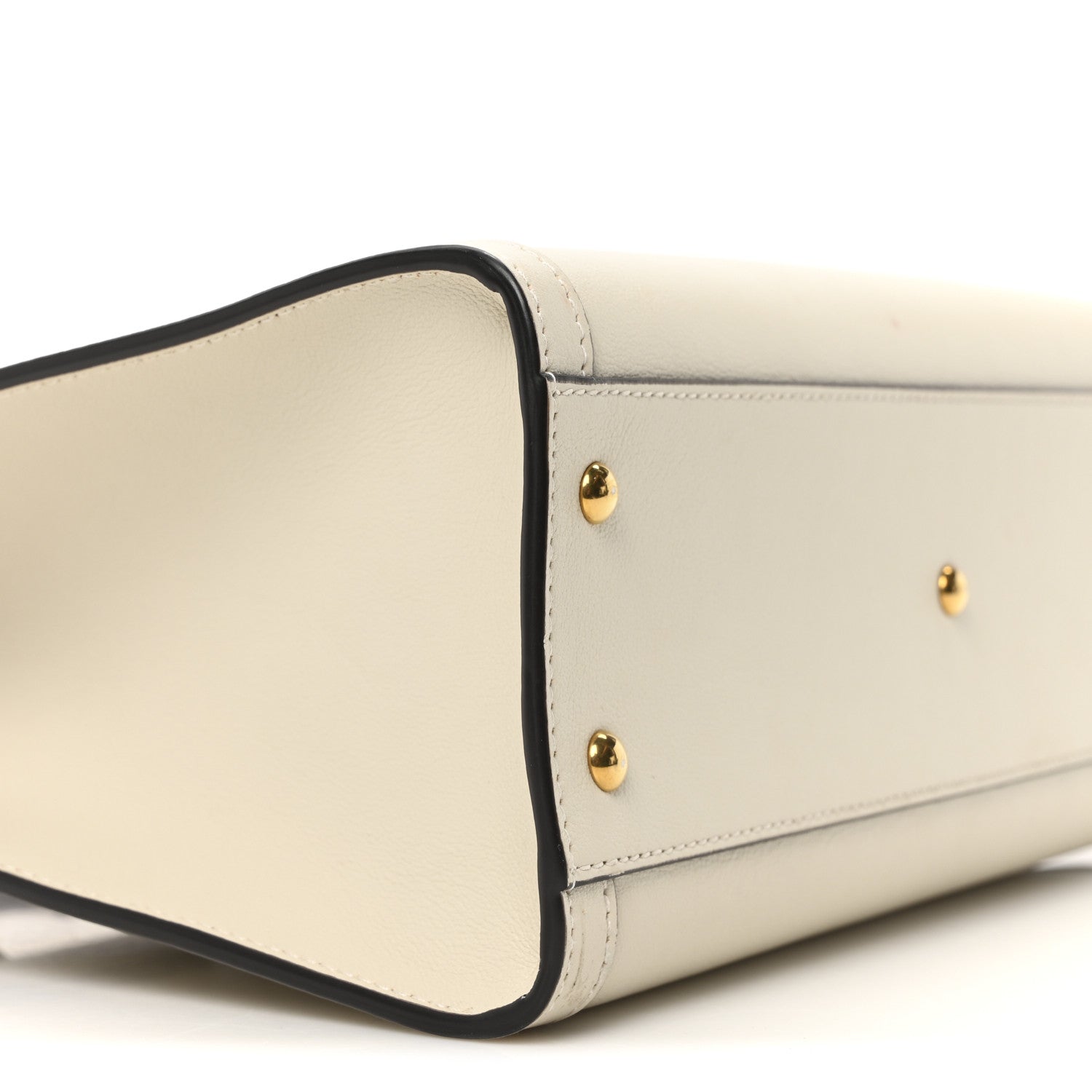 Gucci Wonka Grain Calfskin Small Diana Tote Bag Mystic White Cuir 9 of 10