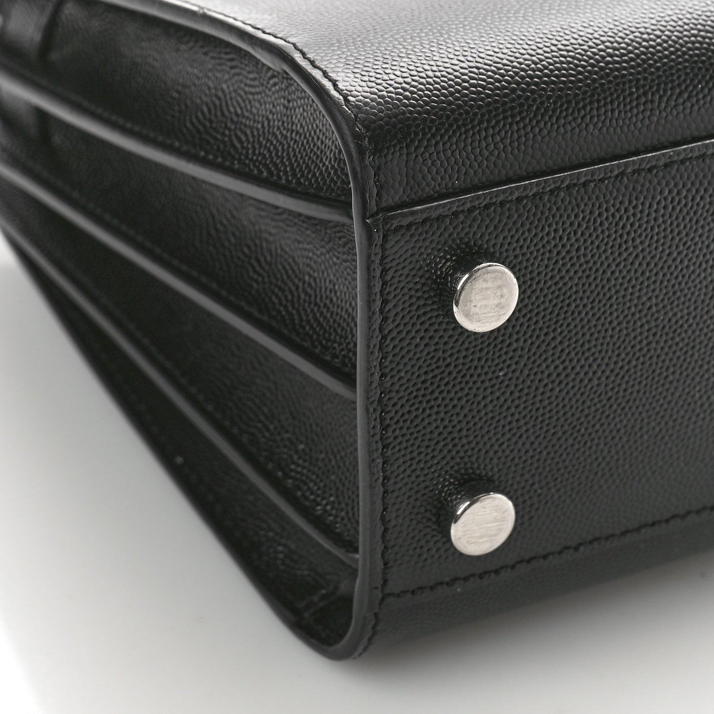 Grained Calfskin Nano Sac De Jour Black