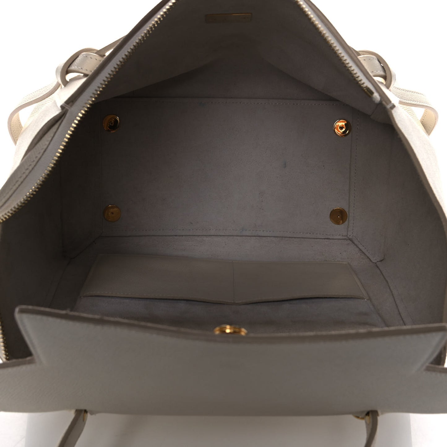 Grained Calfskin Mini Belt Bag White