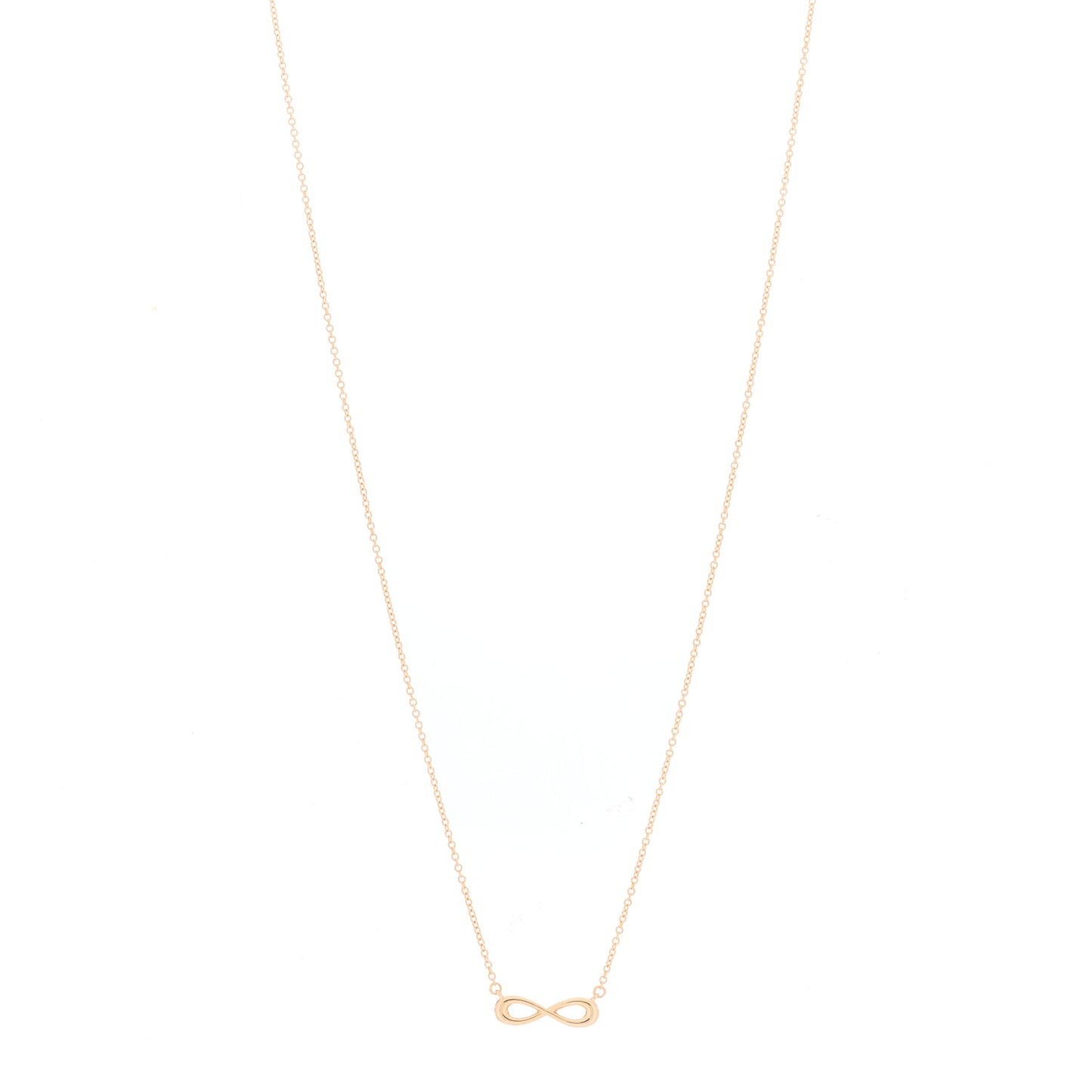 18K Rose Gold Infinity Pendant Necklace