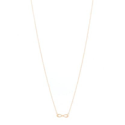 Tiffany 18K Rose Gold Infinity Pendant Necklace 1 of 4