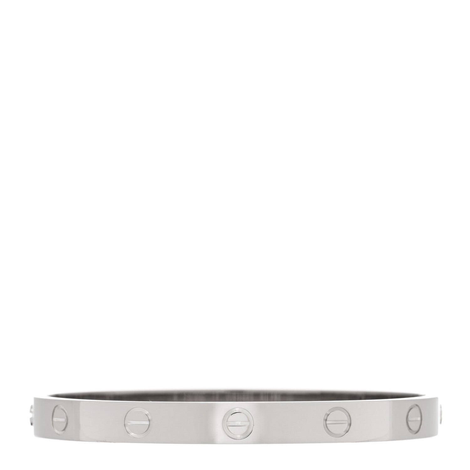 Cartier 18K White Gold LOVE Bracelet 17 3 of 7