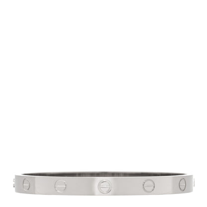 Cartier 18K White Gold LOVE Bracelet 17 3 of 7