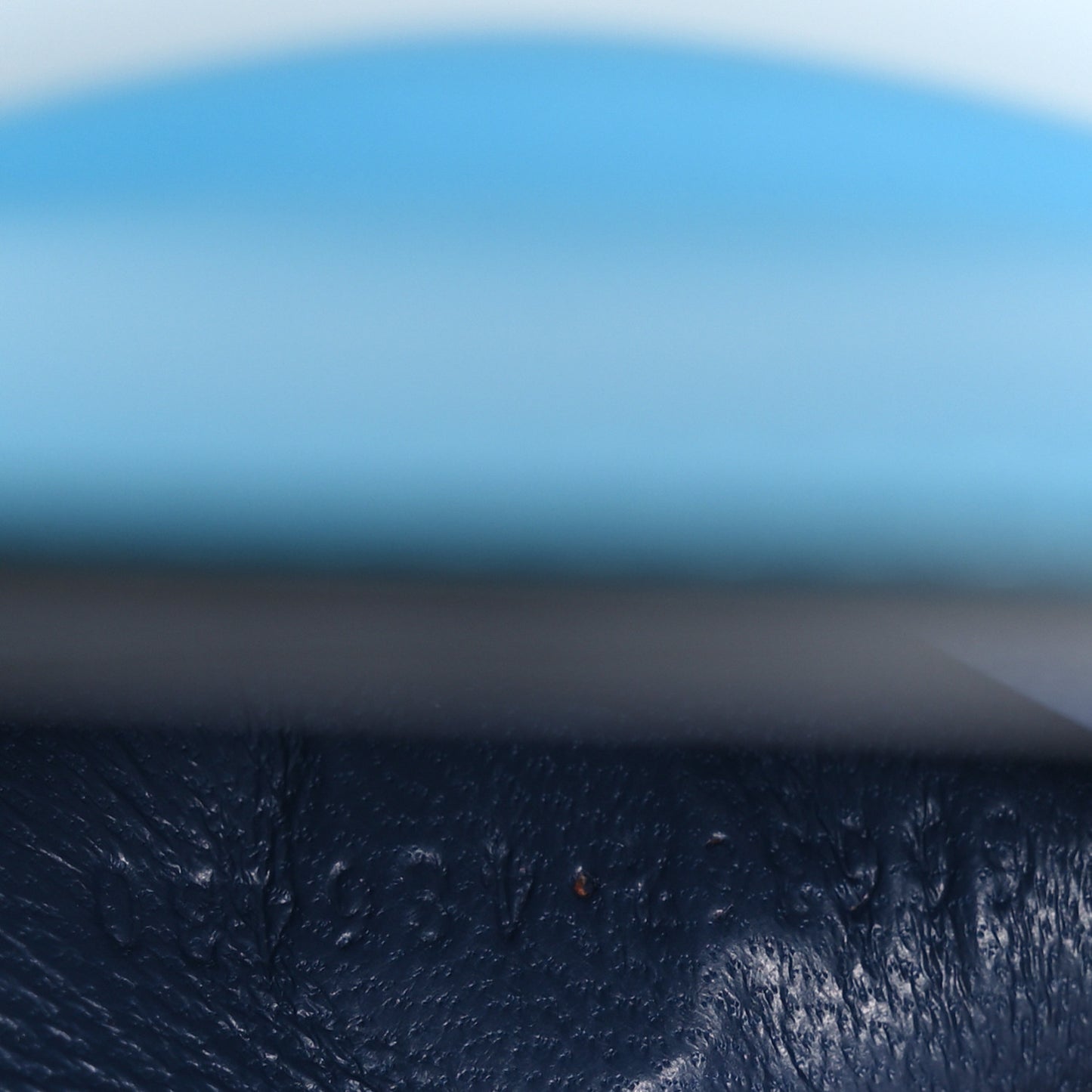 Calfskin The Curve Micro Crossbody Pouch Bag Blue
