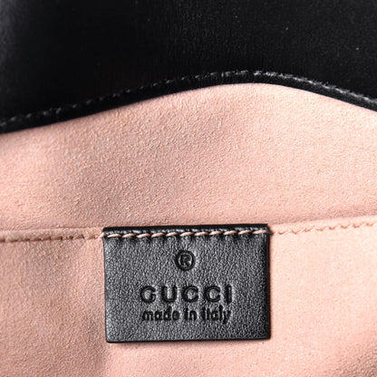 Gucci Calfskin Matelasse Mini GG Marmont Shoulder Bag Black 6 of 8