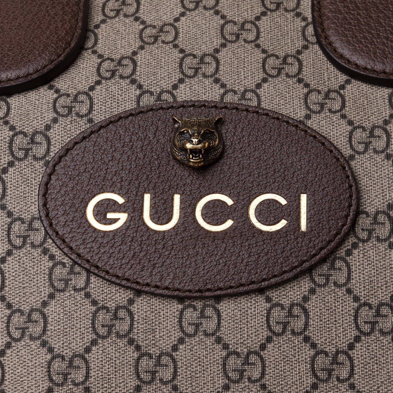 Gucci Soft GG Supreme Monogram Web Neo Vintage Duffle Bag Beige New Acero Crop 9 of 13