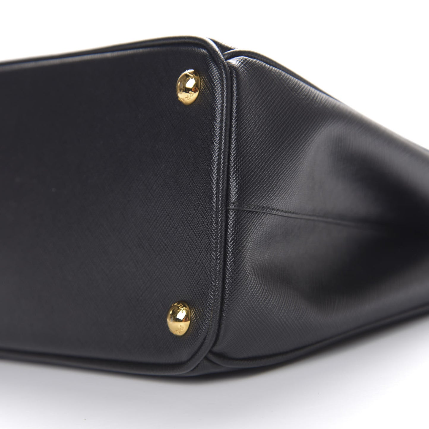 Saffiano Small Galleria Double Zip Tote Black