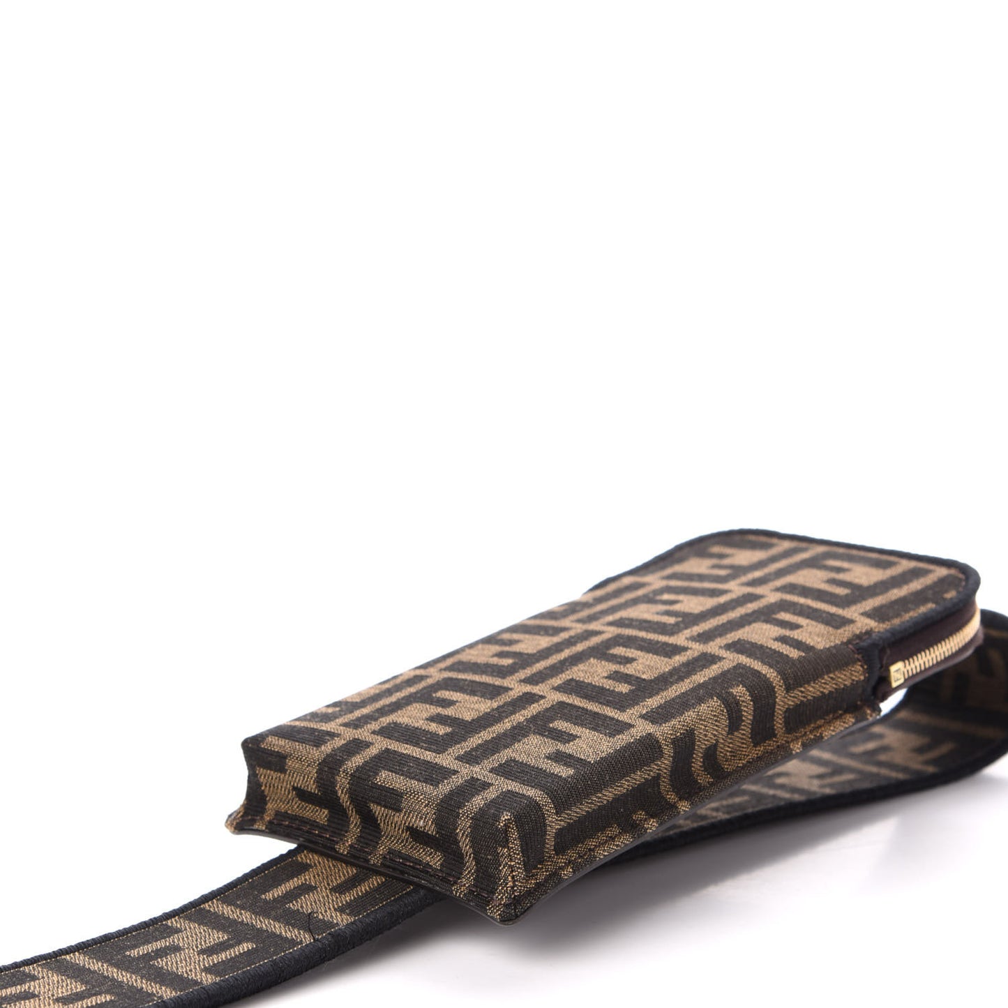 Fabric Jacquard FF 1974 Cell Pocket Strap You Tobacco Moro Black
