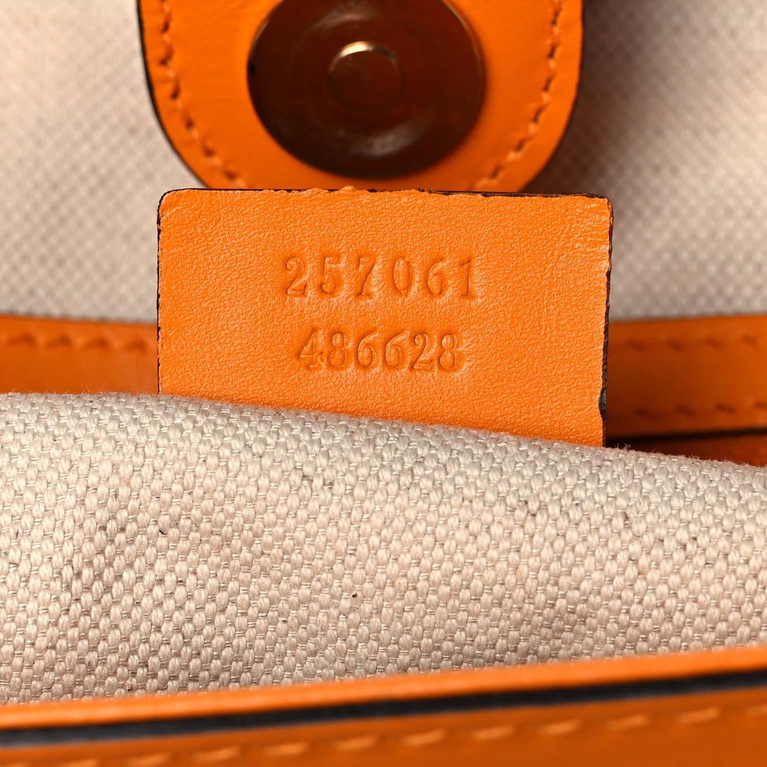 Gucci Monogram Web Medium Mayfair Tote Orange 6 of 11