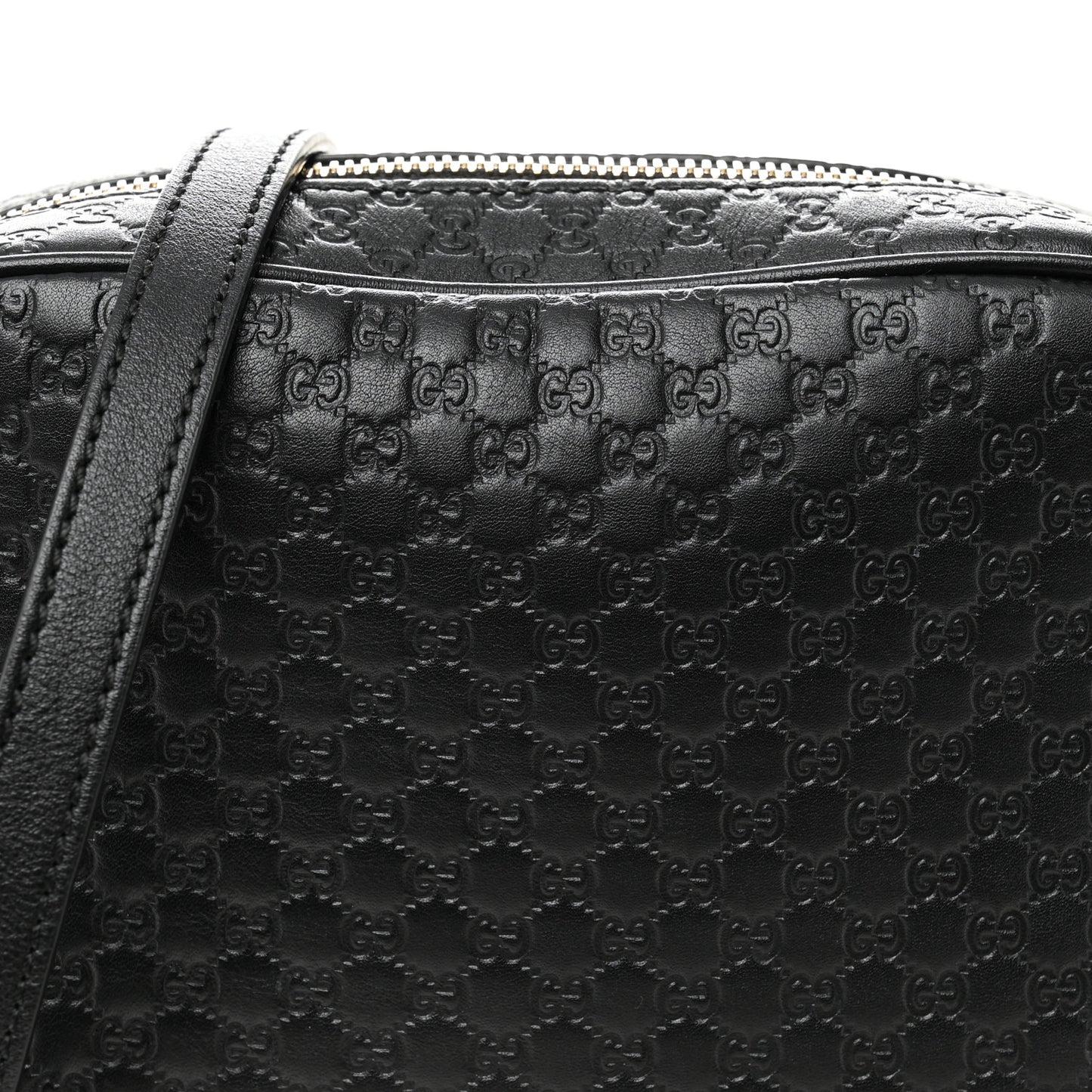 Microguccissima Mini Bree Messenger Bag Black