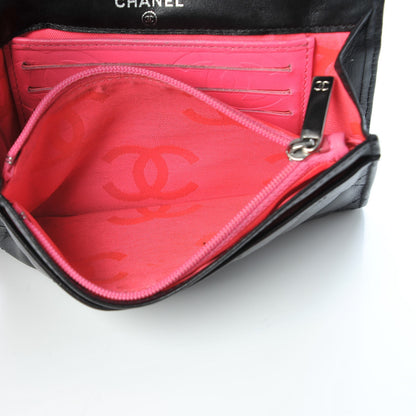 Chanel Calfskin Quilted Cambon Flap Wallet Black 9 of 9