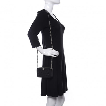 Chanel Caviar Quilted Small Boy Clutch With Chain Black 2 of 14