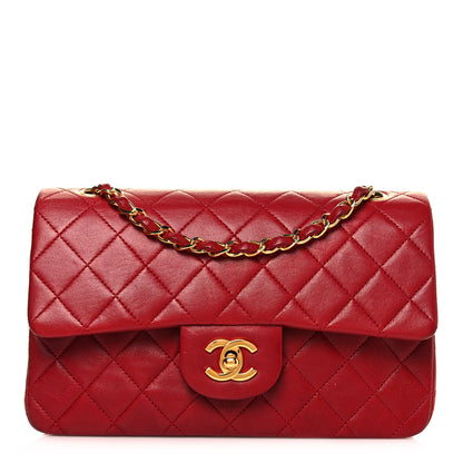 Chanel Lambskin Quilted Small Double Flap Red 1 of 18