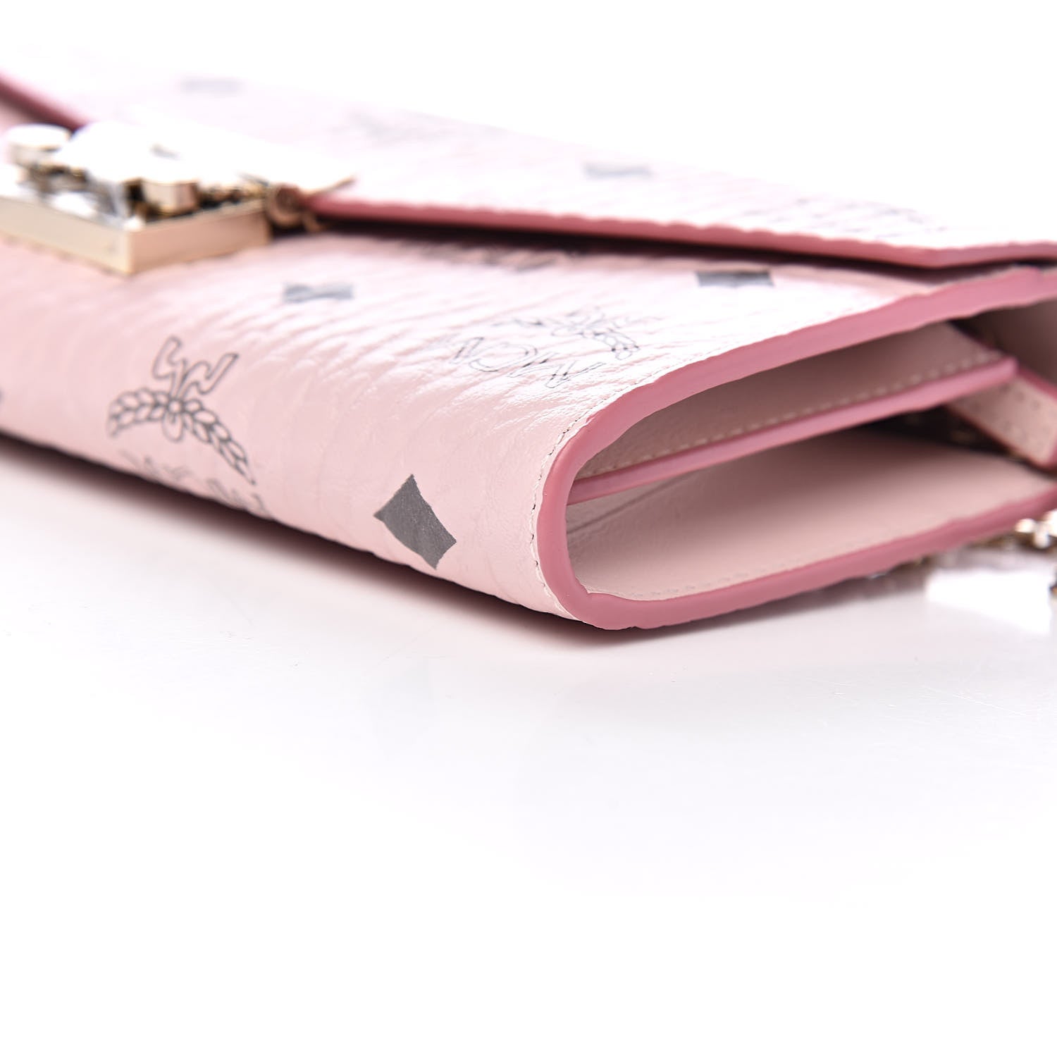 MCM Visetos Large Patricia Wallet On Chain Soft Pink 8 of 10